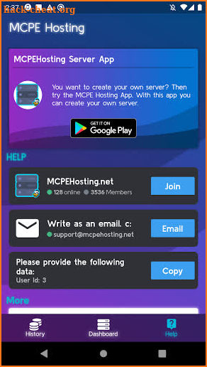 MCPEHosting - Donate your favorite Server screenshot