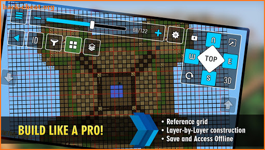 MCProApp build companion, blueprints for Minecraft screenshot