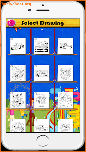 Mcqueeen Coloring pages screenshot