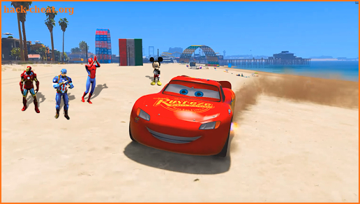 Mcqueen Cars Lightning: Hill Stunt Racing Games screenshot