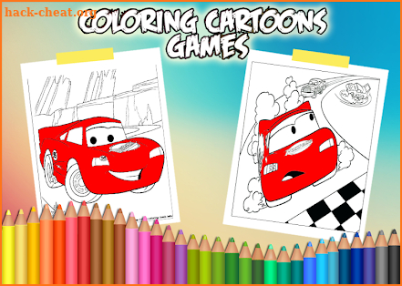 Mcqueen Coloring book Cars 3 screenshot