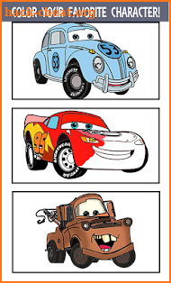 Mcqueen Coloring pages Cars 3 screenshot
