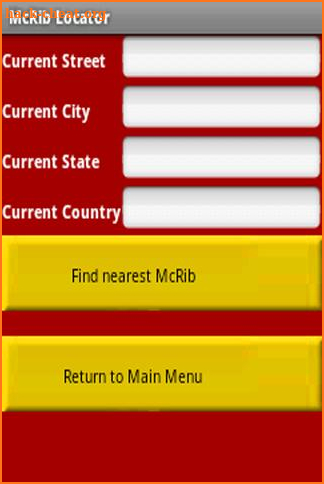 McRib Locator screenshot