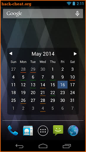 MCW Calendar Events screenshot