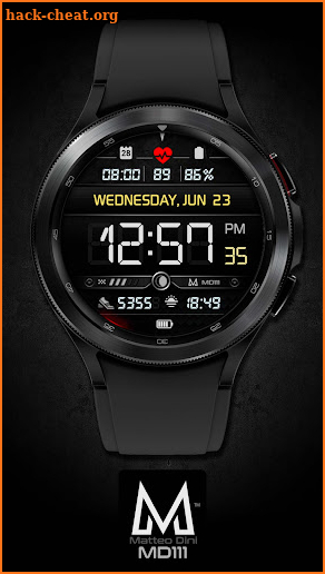 MD111: Digital watch face screenshot