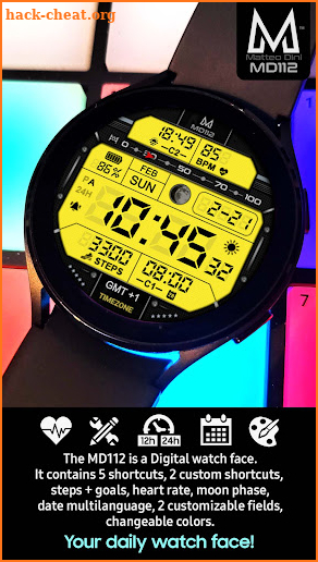 MD112: Digital watch face screenshot
