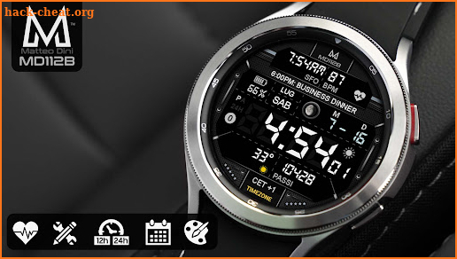 MD112B: Digital watch face screenshot