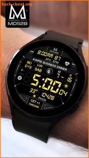 MD112B: Digital watch face screenshot