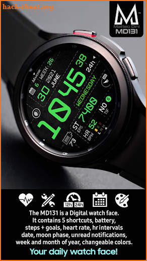 MD131 - Top Digital Watch face Matteo Dini MD screenshot