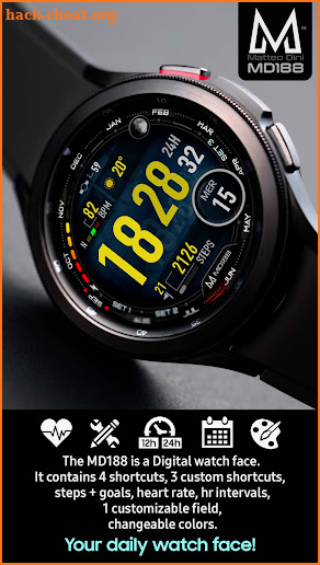 MD188 - Digital watch face screenshot