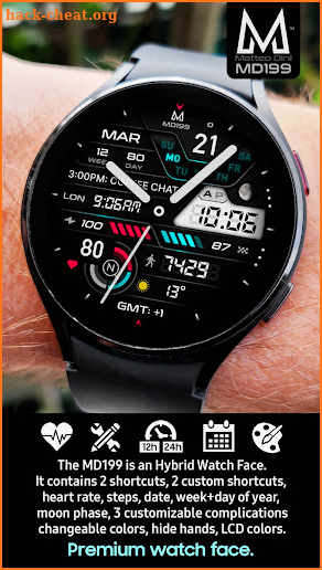 MD199: Hybrid watch face screenshot