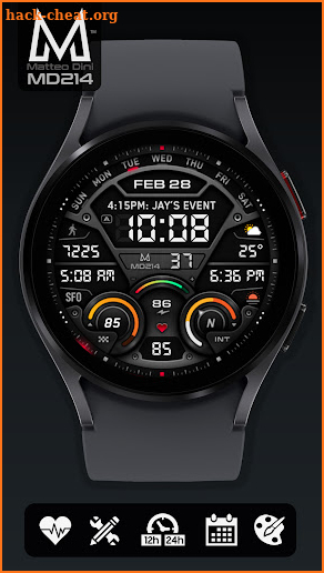 MD214 Digital Watch Face screenshot