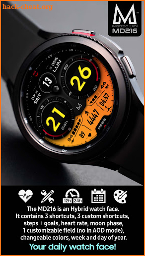 MD216 - Hybrid watch face screenshot