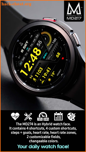 MD217 - Digital watch face screenshot