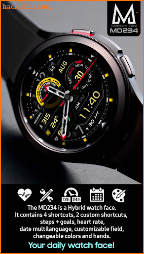 MD234 - Hybrid watch face screenshot