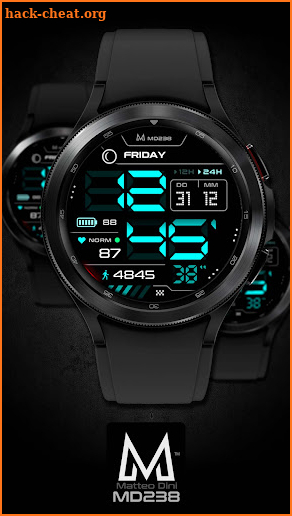 MD238 - Digital watch face screenshot