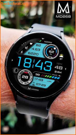 MD268: Digital watch face screenshot