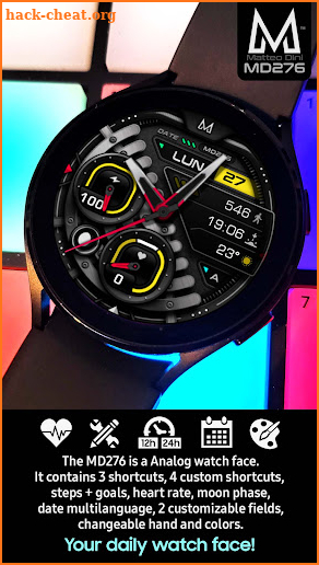 MD276 - Analog watch face screenshot