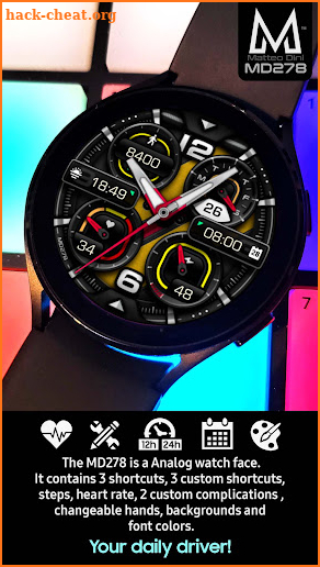 MD278 Analog watch face screenshot