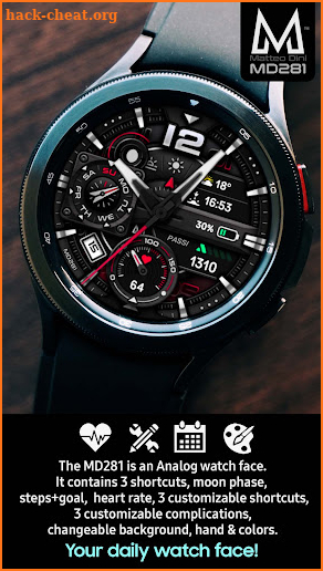 MD281: Analog watch face screenshot