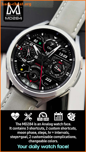 MD284: Analog watch face screenshot