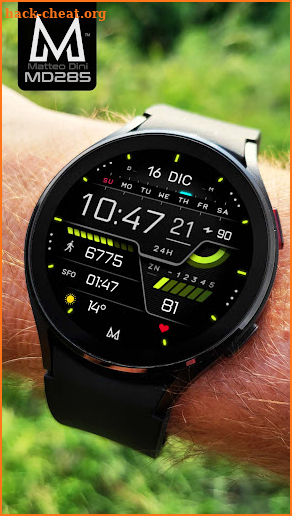 MD285: Digital watch face screenshot