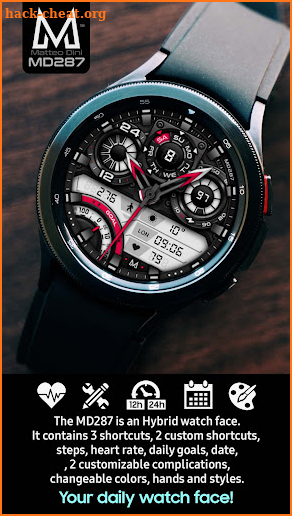 MD287: Hybrid watch face screenshot