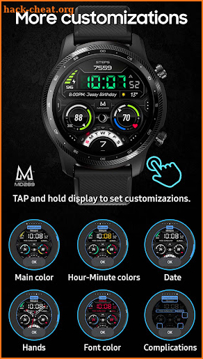 MD289: Digital watch face screenshot