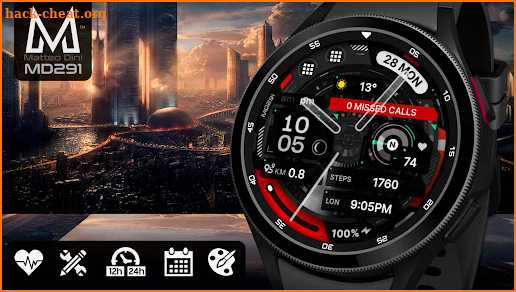 MD291: Hybrid watch face screenshot