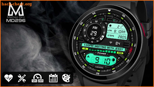 MD296: Hybrid watch face screenshot