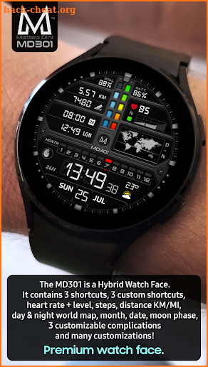 MD301: Hybrid watch face screenshot