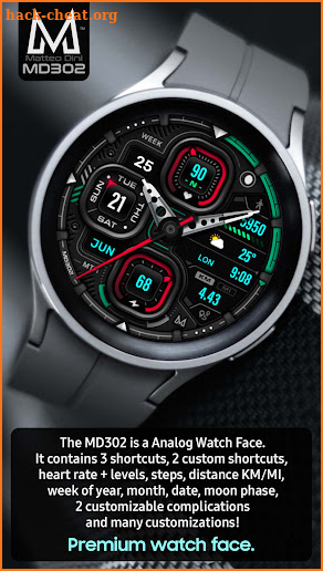 MD302: Analog watch face screenshot