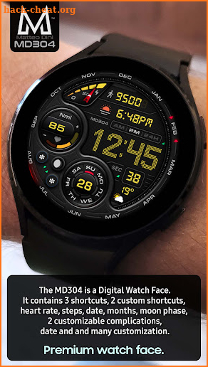MD304 Digital watch face screenshot