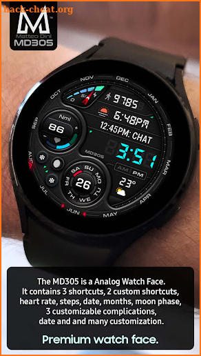 MD305 Analog watch face screenshot