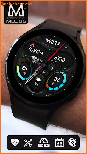 MD306 Minimal watch face screenshot