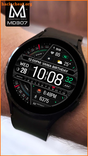MD307 Digital watch face screenshot