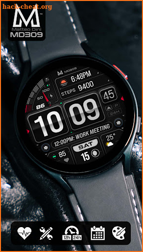 MD309 Digital watch face screenshot
