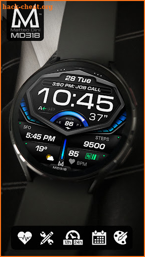 MD318 Digital Watch Face screenshot