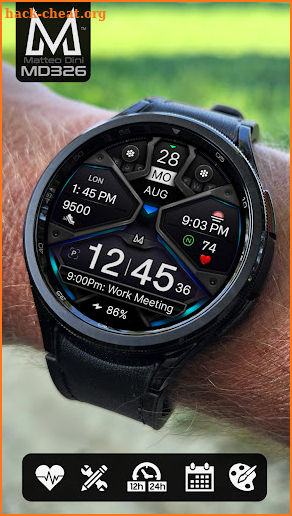 MD326 Modern Watch Face screenshot