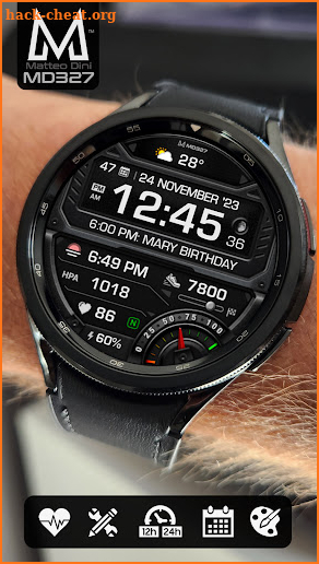 MD327 Digital Watch Face screenshot