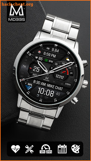 MD335  Hybrid watch face screenshot