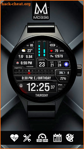 MD336 Digital watch face screenshot