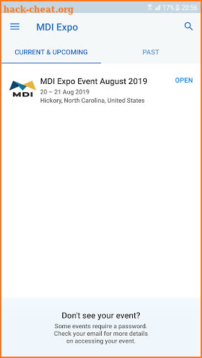 MDI Show Event screenshot