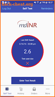 mdINR screenshot
