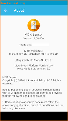 MDK Sensor screenshot