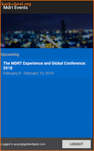 MDRT Events screenshot