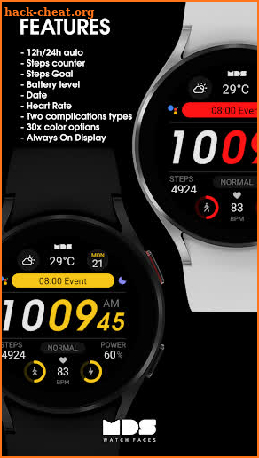 MDS380 - Digital Watch Face screenshot
