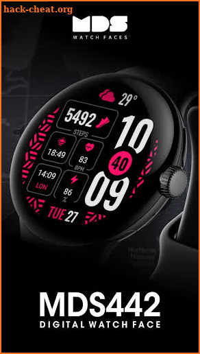 MDS442 Digital Watch Face screenshot