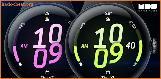 MDS452 Digital Watch Face screenshot