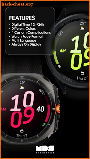 MDS452 Digital Watch Face screenshot